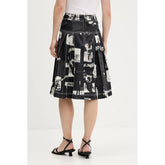 Desigual Black Cotton Skirt